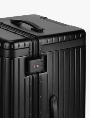 Carl Friedrik The Trunk Polycarbonate Suitcase 73cm In Black / Black