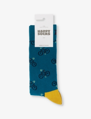 HAPPY SOCKS: Bike stretch-cotton-blend socks