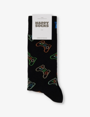 HAPPY SOCKS: Gaming stretch-cotton-blend socks