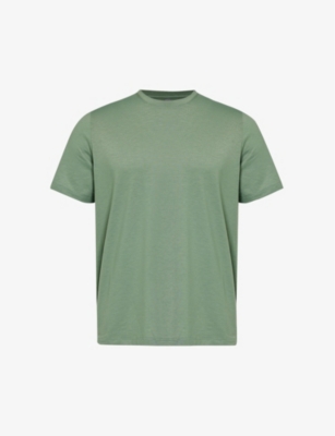 VUORI: Current Tech brand-patch regular-fit stretch-recycled-polyester T-shirt