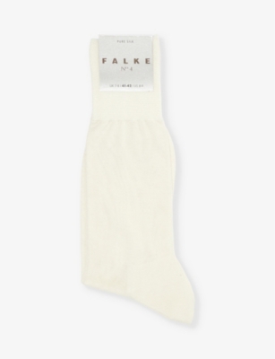FALKE: No. 4 logo-print silk-blend knitted socks