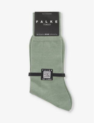 FALKE: Tiago logo-print ankle-rise stretch-organic-cotton blend socks