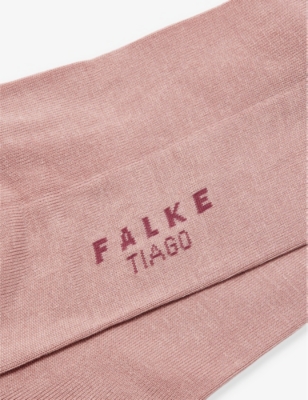 Shop Falke Men's Rose Tiago Logo-print Organic-cotton Blend Knitted Socks