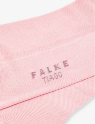 Shop Falke Men's Rose Water Tiago Logo-print Organic-cotton Blend Knitted Socks