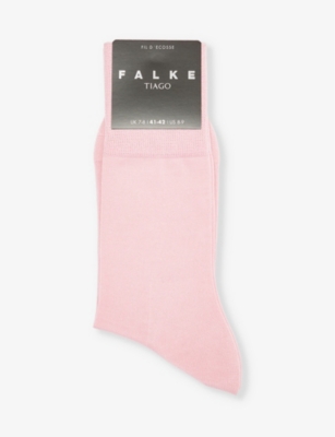 Shop Falke Men's Rose Water Tiago Logo-print Organic-cotton Blend Knitted Socks
