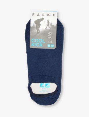 Shop Falke Men's Marine Cool Kick Cushioned-sole Stretch-knit Socks