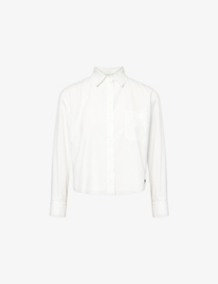 Weekend Max Mara Womens White Oxford Cotton-poplin Shirt