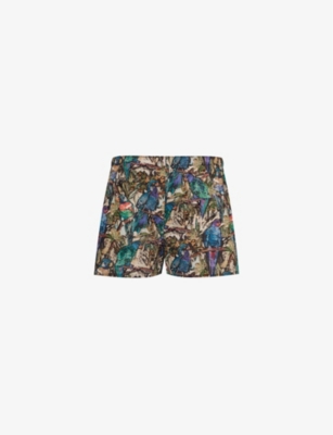 SUNSPEL: Floral-print regular-fit cotton boxer shorts