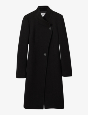 REISS: Maude double-breasted wool-blend coat