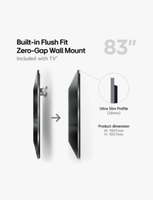 LG: 83 inch OLED83G45LW Evo 4K TV