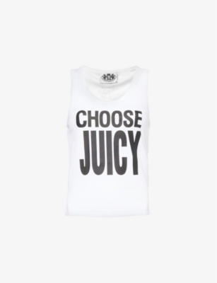 JUICY COUTURE: Choose Juicy stretch-cotton jersey top
