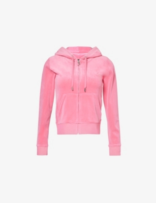 JUICY COUTURE: Robertson crystal-embellished velour hoody