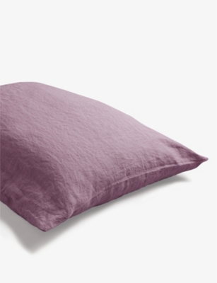 Shop Piglet In Bed Raspberry Envelope-closure Standard Linen Pillowcases 50cm X 75cm