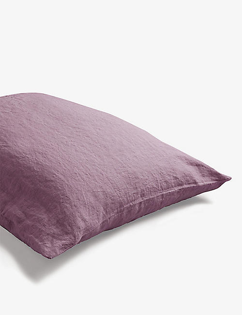 PIGLET IN BED: Envelop-closure super king linen pillowcases 50cm x 90cm