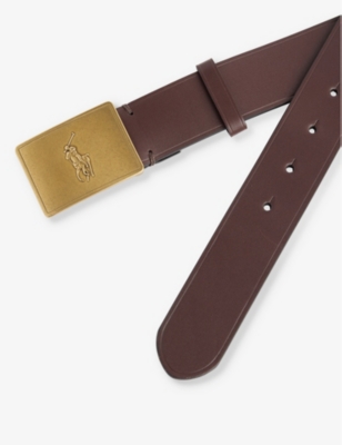 Shop Polo Ralph Lauren Men's Brown Leather Belt