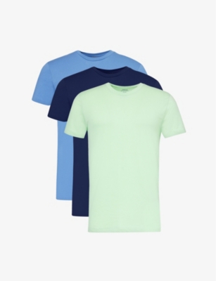 POLO RALPH LAUREN: Regular-fit short-sleeve pack of three cotton-jersey T-shirts