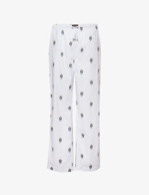 POLO RALPH LAUREN: Logo-patch regular-fit cotton pyjamas bottoms