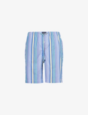 POLO RALPH LAUREN: Logo-embroidered regular-fit cotton pyjamas shorts