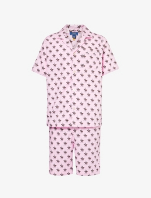 POLO RALPH LAUREN: Graphic-print regular-fit cotton pyjamas