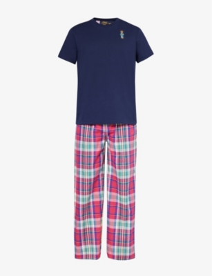 POLO RALPH LAUREN: Logo-embroidered regular-fit cotton pyjama set