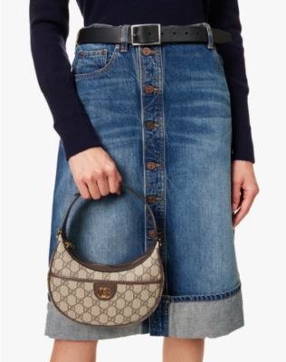 GUCCI: Mini Ophidia canvas shoulder bag
