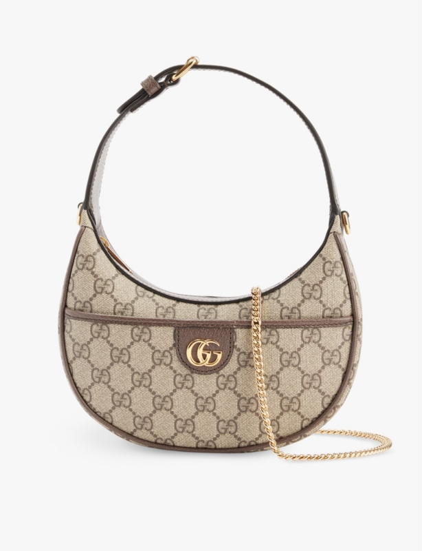 Mini Ophidia canvas shoulder bag