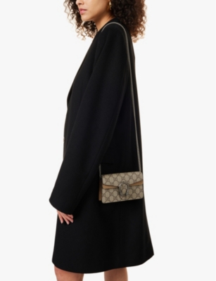 GUCCI: Mini Dionysus monogram-pattern canvas shoulder bag