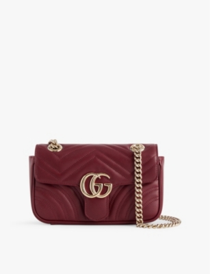 GUCCI Marmont quilted leather shoulder bag Selfridges