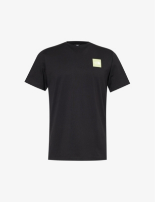Shop The North Face Men's Black Branded-print Short-sleeved Cotton-jersey T-shirt