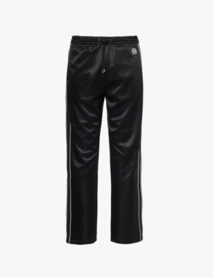 Loewe Logo-embroidered Track Pants In Black