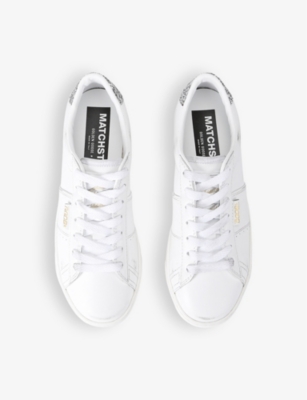 GOLDEN GOOSE: Women's Matchstar 10449 leather low-top trainers