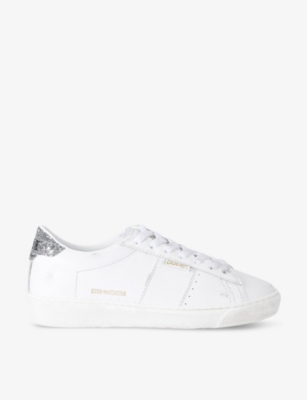 GOLDEN GOOSE: Women's Matchstar 10449 leather low-top trainers