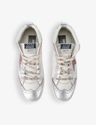 Golden Goose Low Top Sneakers Distressed Effect In White/comb