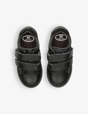 PAPOUELLI: Kids' Atlas leather low-top school shoes
