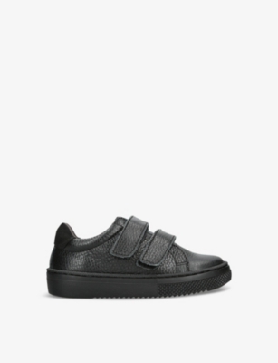 PAPOUELLI: Kids' Atlas leather low-top school shoes