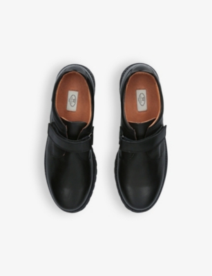 PAPOUELLI: Harry adjustable-strap leather shoes 5-7 years