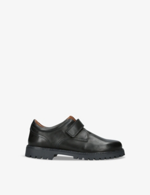 PAPOUELLI: Harry adjustable-strap leather shoes 5-7 years