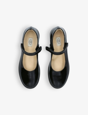Papouelli Boys Black Kids Emilia Patent-leather Shoes 5-6 Years In Black