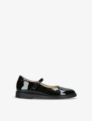 Papouelli Boys Black Kids Emilia Patent-leather Shoes 6-10 Years In Black