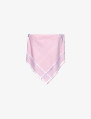Shop Prada Womens Pink Bandana Graphic-print Cotton Top