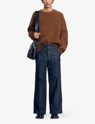 Sandro Wide-leg Jeans In Denim - Jean