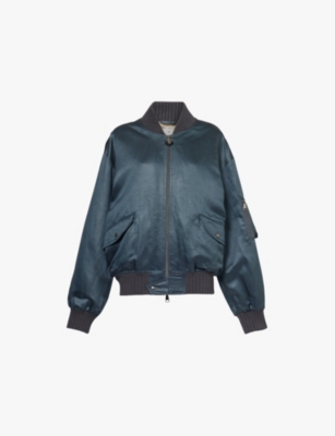 VIVIENNE WESTWOOD Bernardo relaxed fit linen blend bomber jacket Selfridges