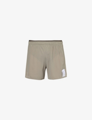 SATISFY: "Space-O™ 5"" brand-patch stretch-woven shorts"