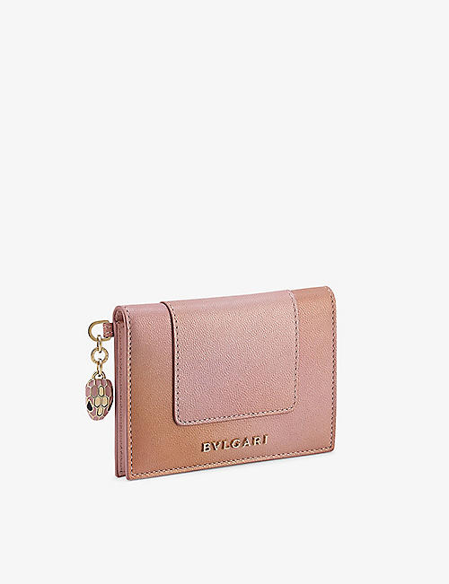 BVLGARI: Serpenti Forever leather card holder