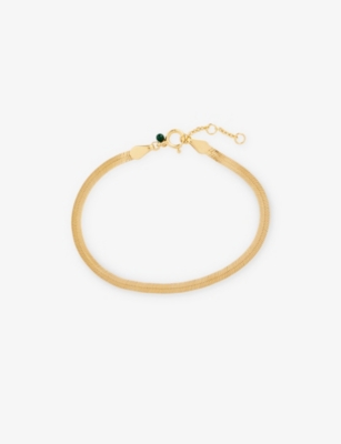 ENAMEL COPENHAGEN: Caroline 18ct yellow gold-plated 925 sterling silver bracelet