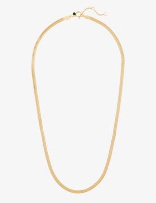 ENAMEL COPENHAGEN: Caroline snake-chain 18ct yellow gold-plated sterling-silver necklace
