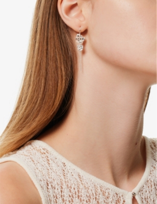 Shop Enamel Copenhagen Women's Silver Kim Sterling-silver Hoop Earrings