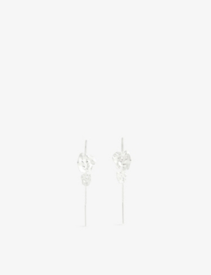 Shop Enamel Copenhagen Women's Silver Kim Sterling-silver Hoop Earrings