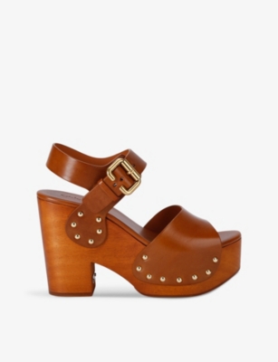 CHLOE: Jeannette wedge cowhide clogs