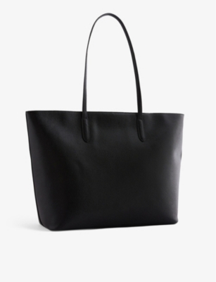 Shop Ted Baker Women's Black Londonn Padlock-embellished Leather Tote Bag